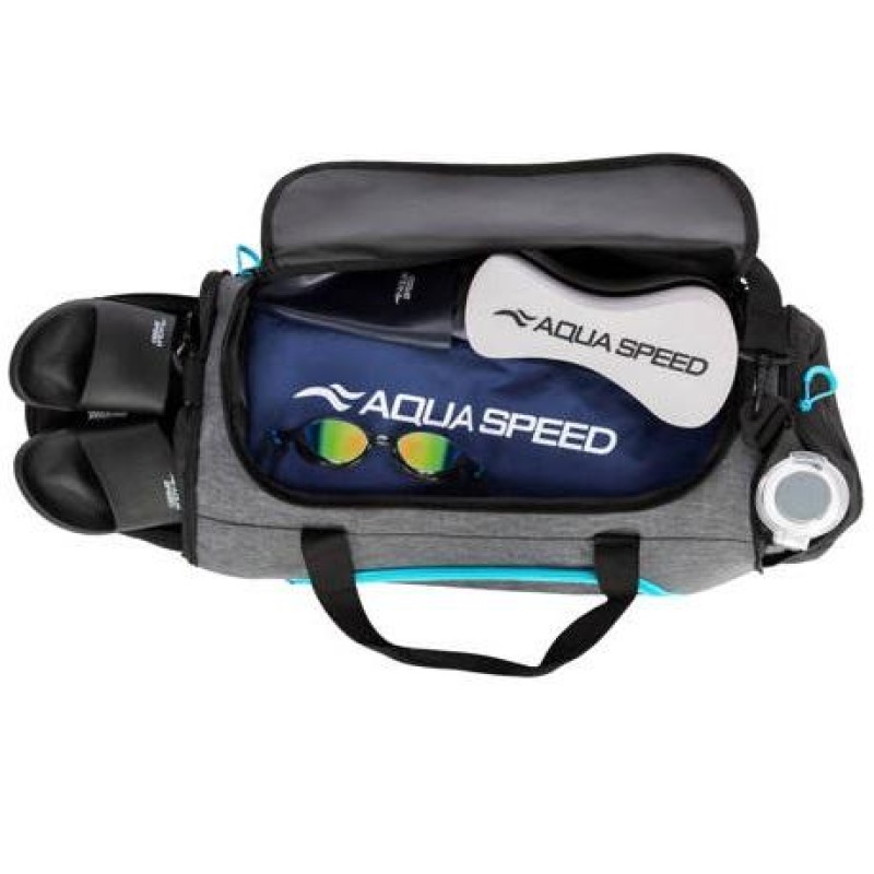 Duffel Sports Bag -L-grey