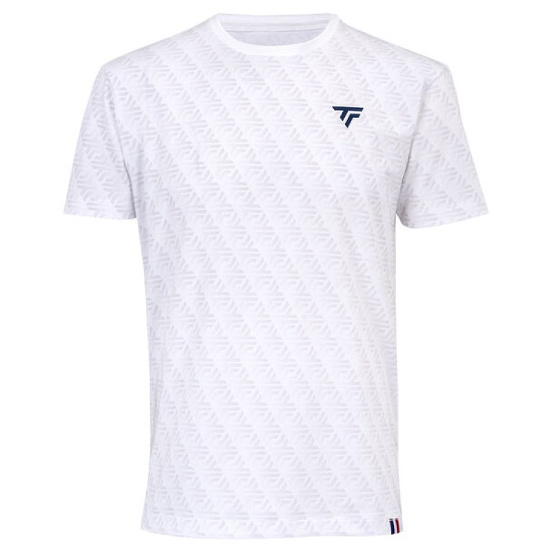 WHITE GRAPHIC TEE STRETCH T-SHIRT