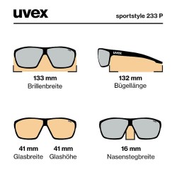 uvex sportstyle 233 P ΧΡΩΜΑ deep space mat uvex sportstyle 233 P ΧΡΩΜΑ deep space mat