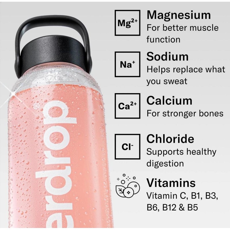 Waterdrop Electrolyte Strawberry Recharge Cubes