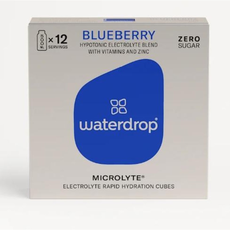 Waterdrop Electrolyte Blueberry Rapid Hydration Cubes